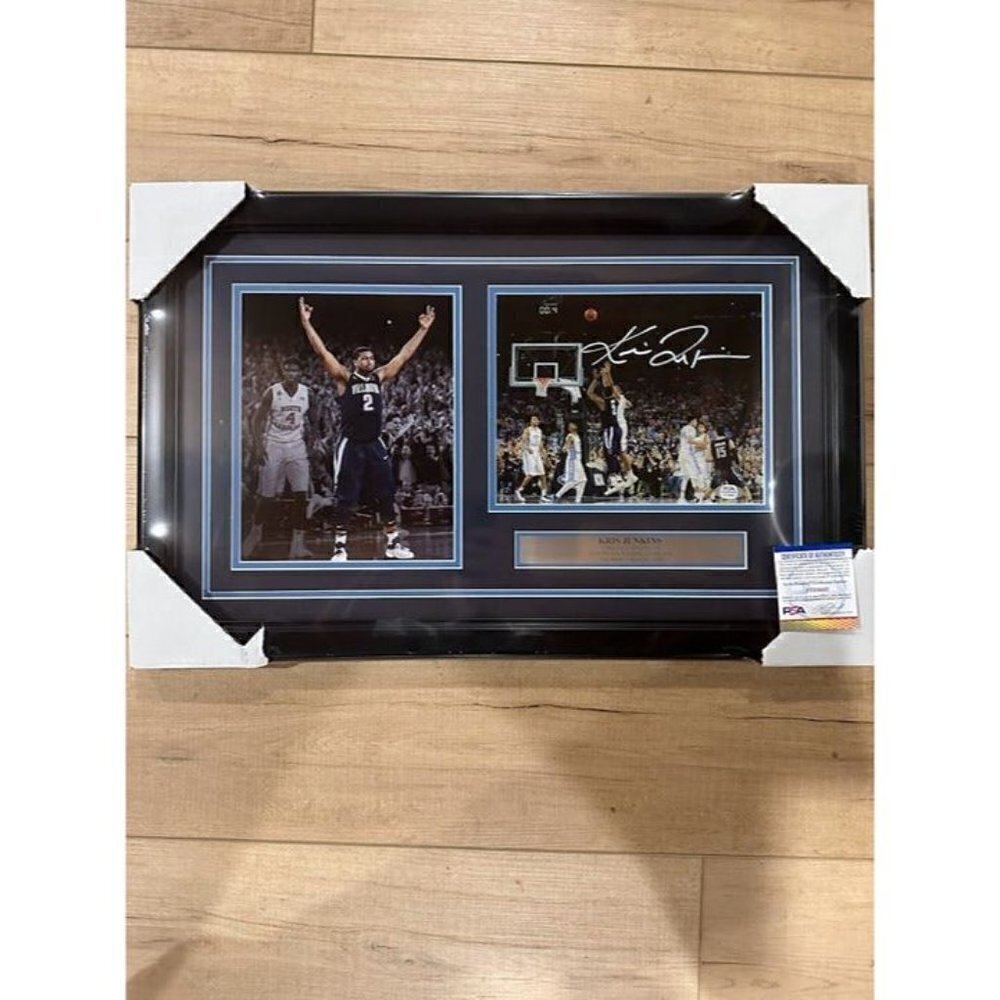 Kris Jenkins signed autographed "the Shot" Villanova 8x10 framed photo JSA